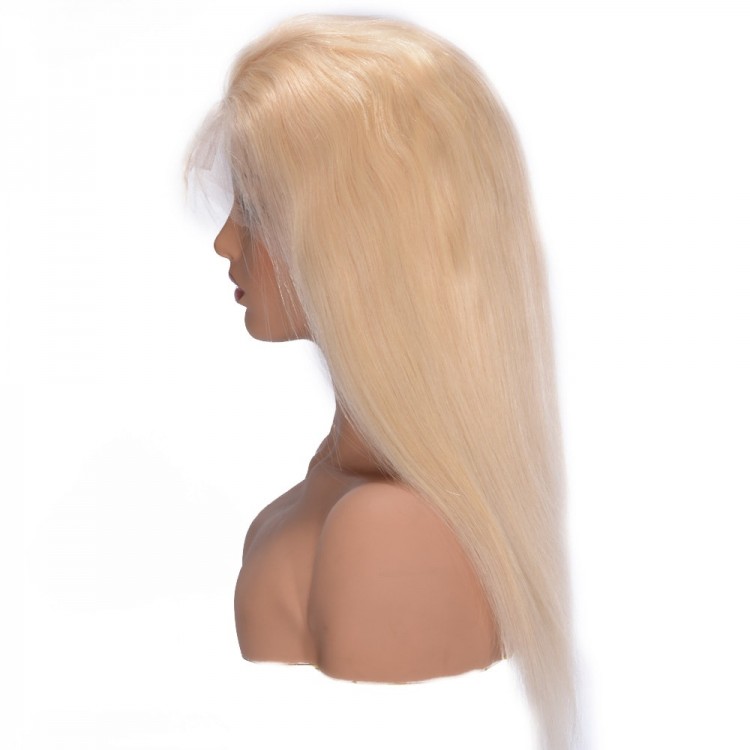 613 Blonde Lace Front Wig Straight  Human Hair Wigs 