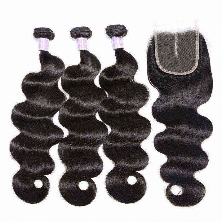 body wave 3bundles with closure