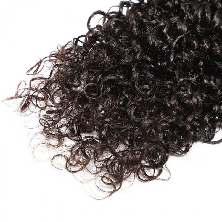 Peruvian virgin curly human hair weave