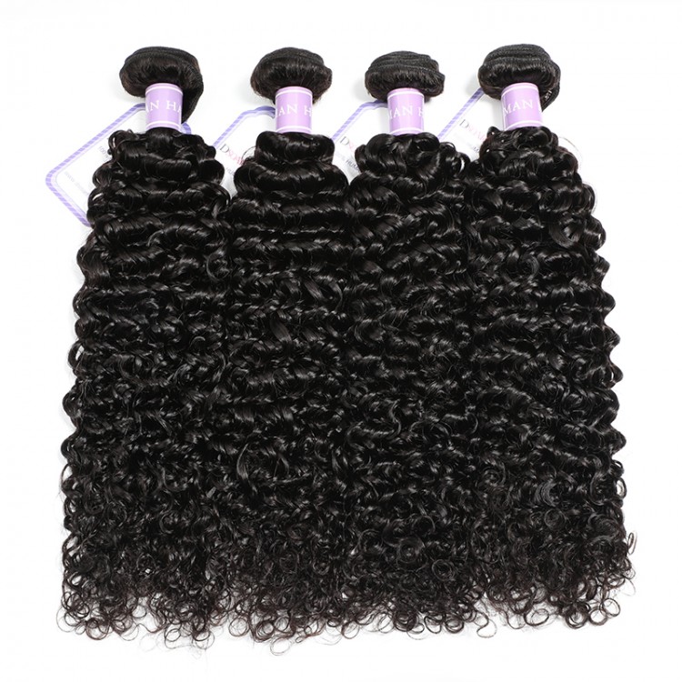 curly weave human hair extensions 4 bundles 