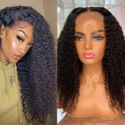 kinky curly lace front wig 