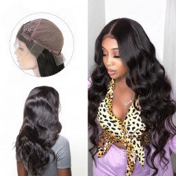 Dsoarhair Body Wave Hand Tied 13x4 Lace Front Wig with Baby Hair Human Hair