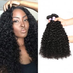 DSoar Brazilian Virgin Curly Hair Weave 3 Bundles 8-26 Inch