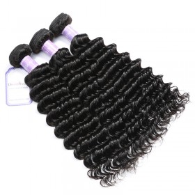 DSoar Hair Cheap Malaysian Hair Weaving 12-26 Inches 3pcs/Lot Deep Wave
