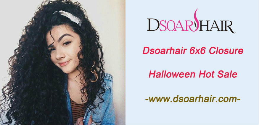 Dsoarhair 6x6 closure Halloween hot sale