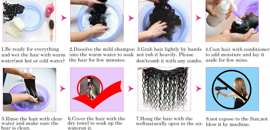How to wash brazilian natural wave hair