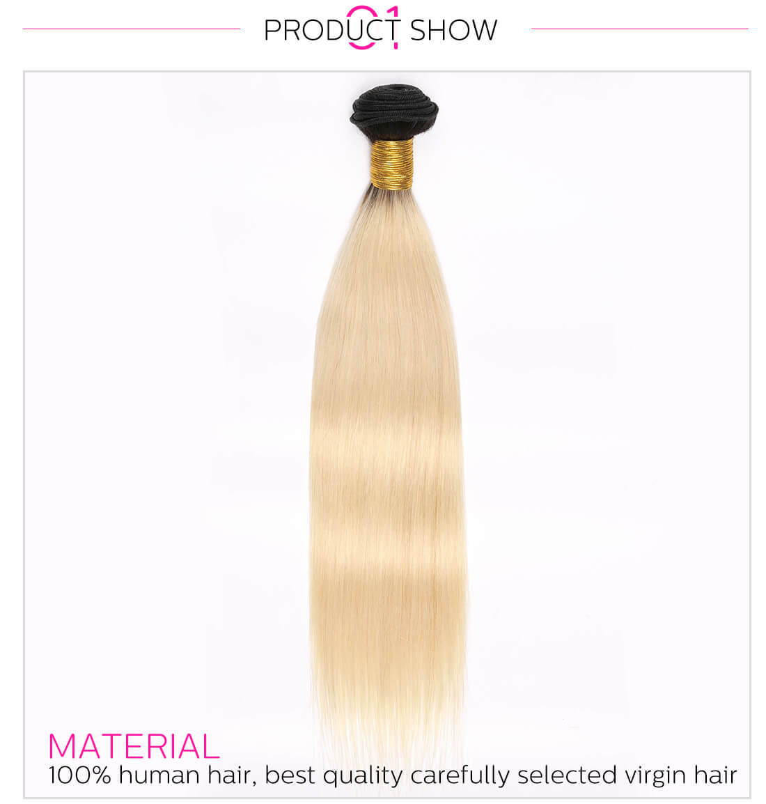 T1B/613 Ombre Blonde Human Hair Weave