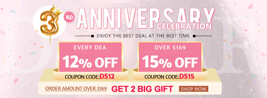 DSoar Hair 2019 3rd Anniversary Celebration Sale:Up To 17% OFF