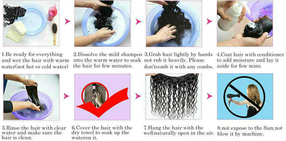how to wash the human hair weave